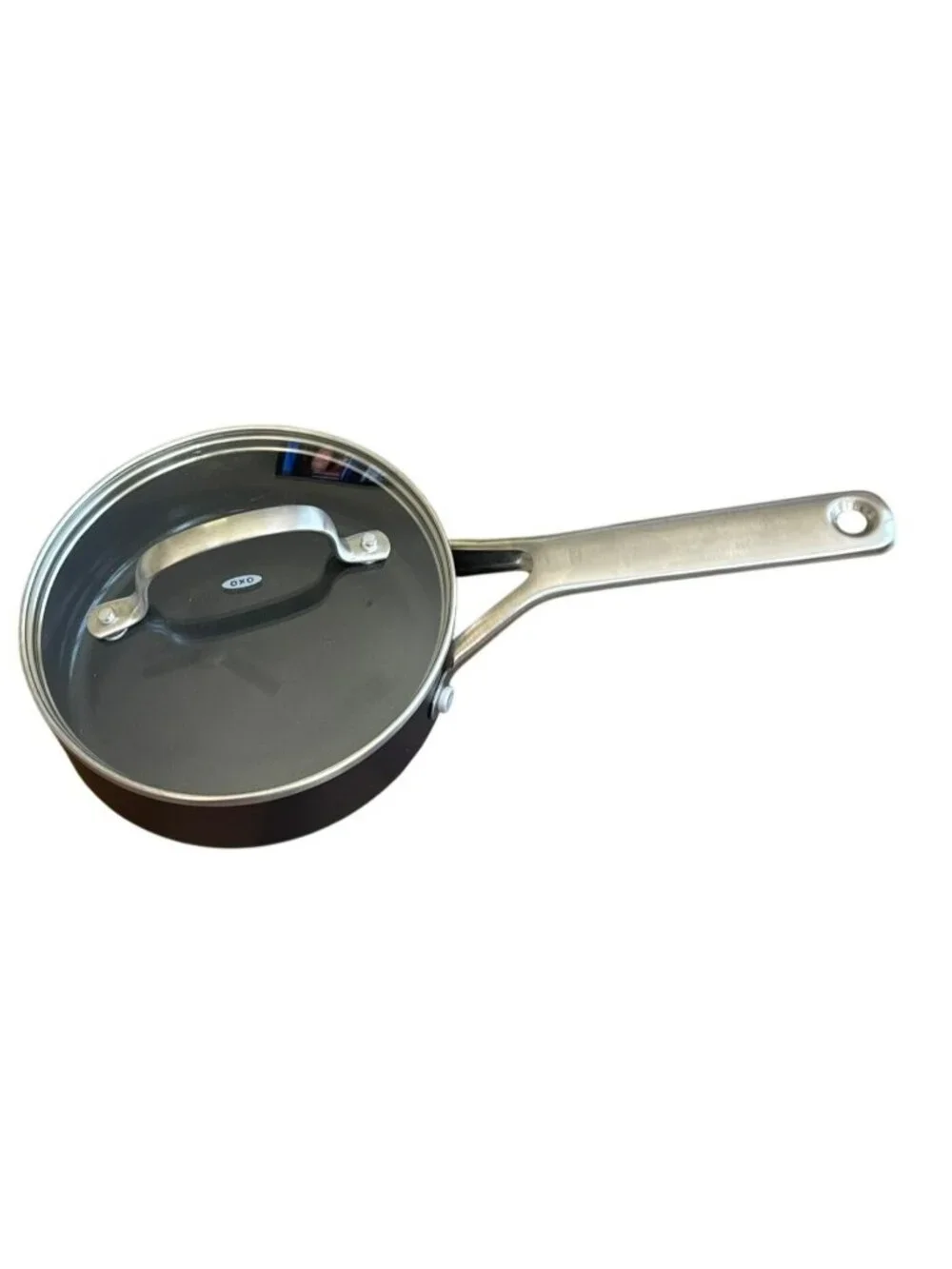 OXO Good Grips Pro 1-Quart Non-Stick Saucepan with Glass Lid 6.5